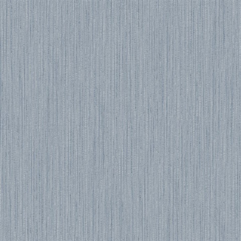 Blue Vertical Textile Wallpaper
