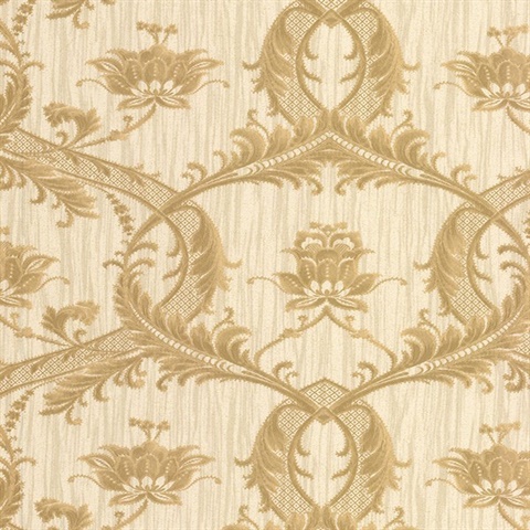 Vignole Gold Damask