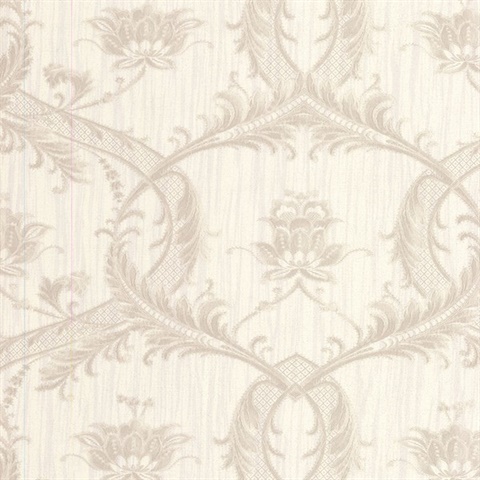 Vignole Platinum Damask