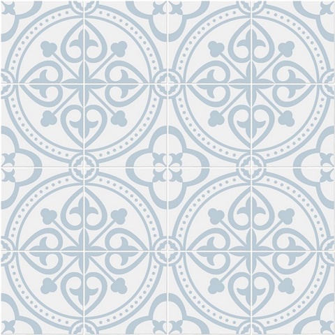 Villa Mar Tile Tile Hampton Blue Peel and Stick Wallpaper