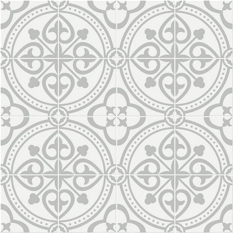 Villa Mar Tile Tile Harbor Mist Peel and Stick Wallpaper