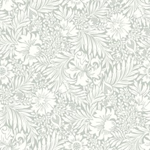 Vintage Duck Egg Modern Acanthus Peel & Stick Wallpaper