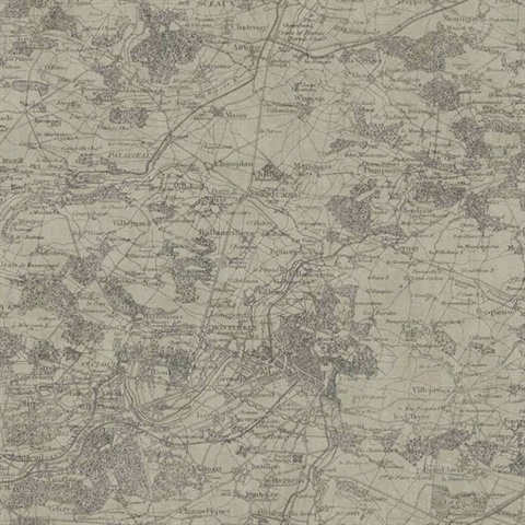 GX8175 | Vintage Map | Wallpaper Boulevard