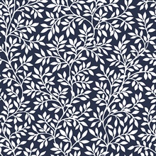 Vintage Vine French Blue Peel and Stick Wallpaper