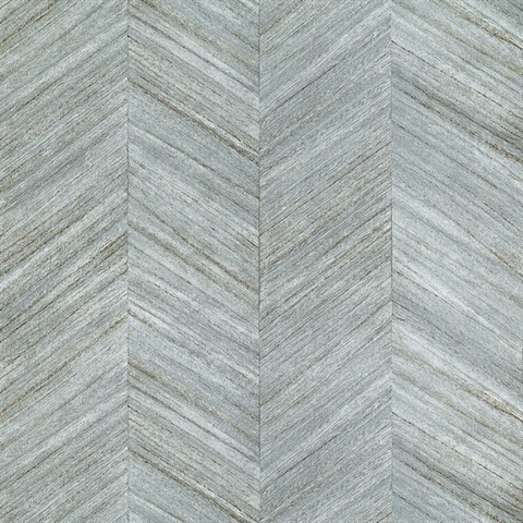 Vinyl Against The Grain Wood Chevron Birch Fog