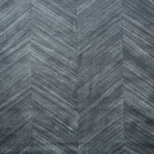 Vinyl Against The Grain Wood Chevron Midnight Marquetry