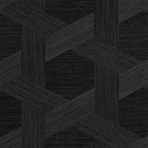Vinyl Woven Sisal Charcoal Aura