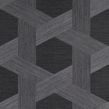 Vinyl Woven Sisal Midnight Charcoal
