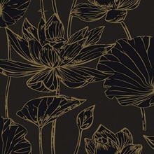Viola Graphite Modern Wallpaper