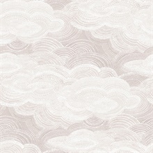 Vision Lavender Stipple Clouds Wallpaper