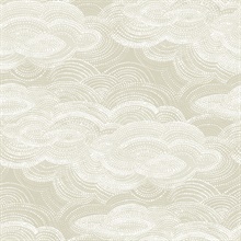 Vision Pearl Stipple Clouds Wallpaper