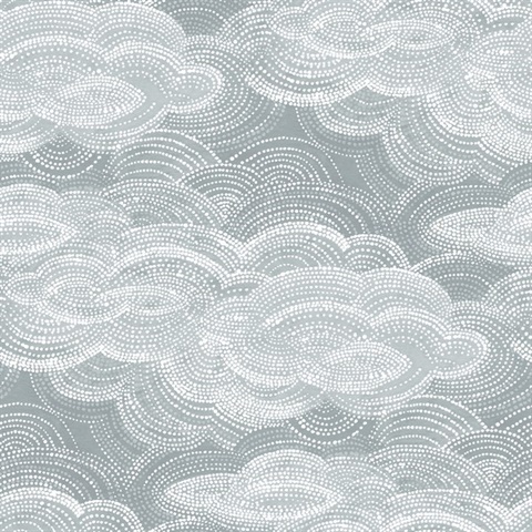 Vision Slate Stipple Clouds Wallpaper