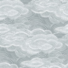Vision Slate Stipple Clouds Wallpaper