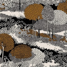 Vistas Black Sun Wallpaper