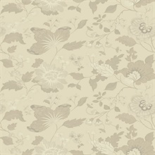 Vittoria Light Pink Floral Silk Wallpaper