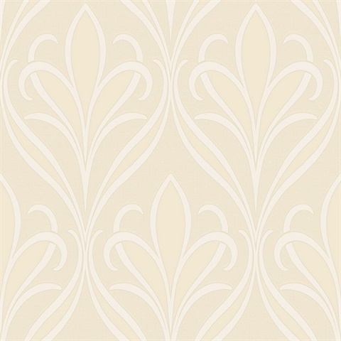 Vivian Neutral Nouveau Damask