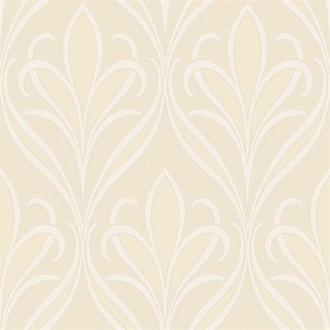 Vivian Neutral Nouveau Damask