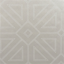 Voltaire Platinum Geometric Beaded Surface Wallpaper