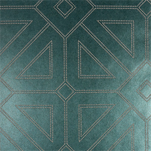 Voltaire Turquoise Geometric Beaded Surface Wallpaper