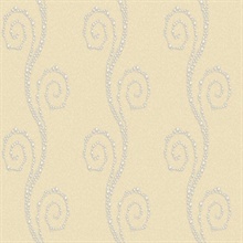 Vortex Yellow Modern Trail Wallpaper