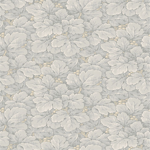 Waldemar Grey Foliage Wallpaper