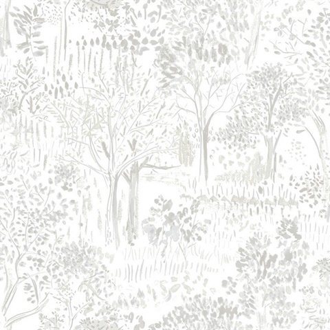 Walden Grey Forest Wallpaper