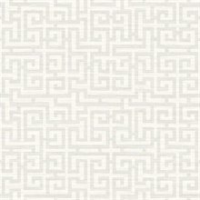 Wamego Moonlight Textile String Greek Key Wallpaper