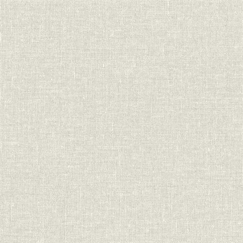 Warm Grey Faux Woven Linen Textured Wallpaper