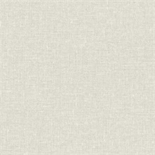 Warm Grey Faux Woven Linen Textured Wallpaper