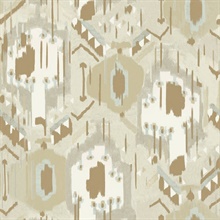 Warm Neutral & Beige Tribù Ethnic Wallpaper