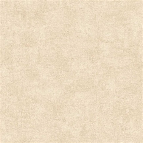 Washed Linen Texture Pale Yellow Wallpaper