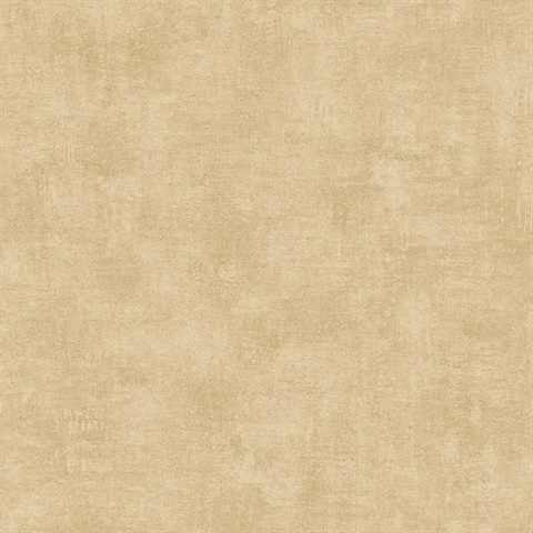 Washed Linen Texture Yellow Wallpaper