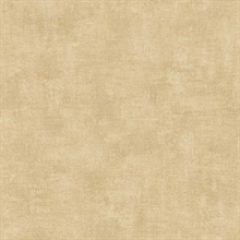 Washed Linen Texture Yellow Wallpaper