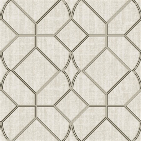 Washington Square Taupe Trellis