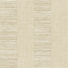 Water Chestnut Weathered Weave and Wood Stripe Wallpaper