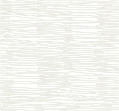 Water Reed Thatch Ivory & Glint Textured Stripes Wallpaper