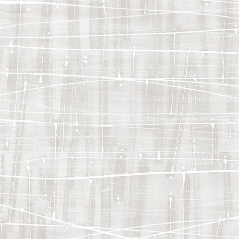 Watercolor Abstract Lined Splatter Grey Wallpaper