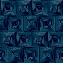 Watercolor Blocks Dark Blue Wallpaper