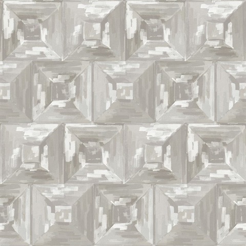Watercolor Blocks Grey and Beige Wallpaper