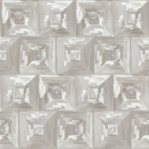 Watercolor Blocks Grey and Beige Wallpaper