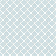 Watercolor Blue Quatrefoil