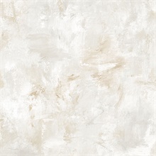 Watercolor Brush Strokes Brown & Grey Wallpaper