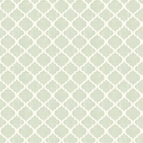 Watercolor Sage Quatrefoil