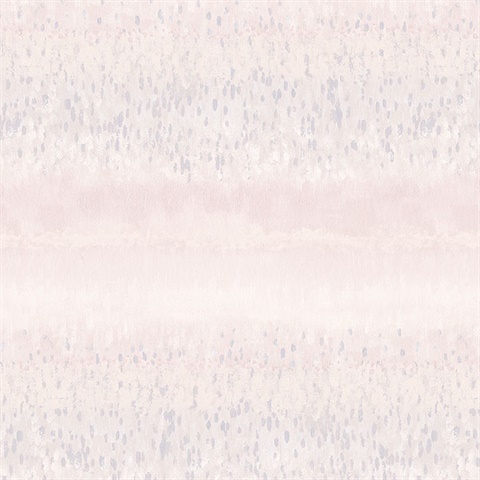 Watercolor Splatter Horizontal Stripes Pink & Grey Wallpaper