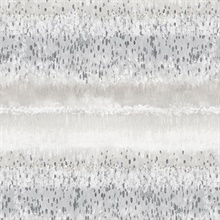 Watercolor Splatter Horizontal Stripes Grey & Beige Wallpaper