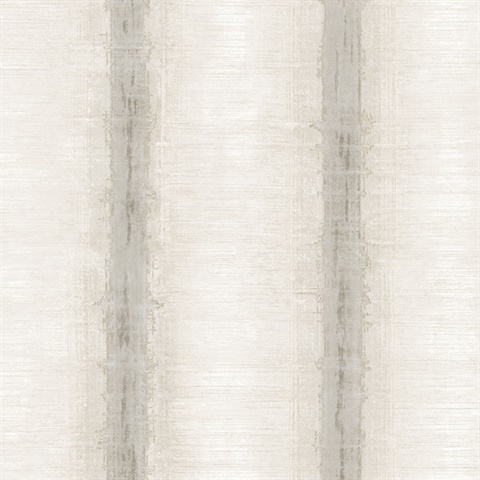 Watercolor Stripes Beige & Grey Wallpaper
