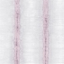 Watercolor Stripes Pink & Grey Wallpaper