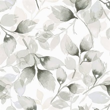 Watercolor Tossed Leaves Botanical Sea Salt & Harbor Mist Peel and Sti