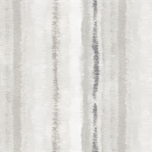 Watercolor Vertical Stripes Grey Wallpaper