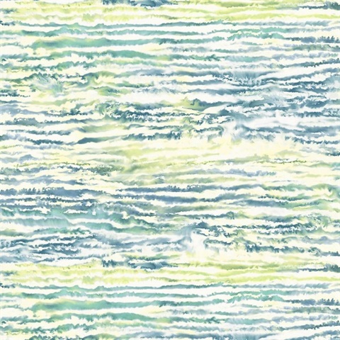 Watercolor Waves Wallpaper